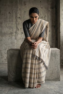 Chalk & Slate | Slub Cotton | Indidha Saree