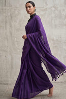 VIOLET MAJESTY | Cotton | Indidha Saree