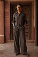 Espresso Check | Slub Cotton | Co-ord