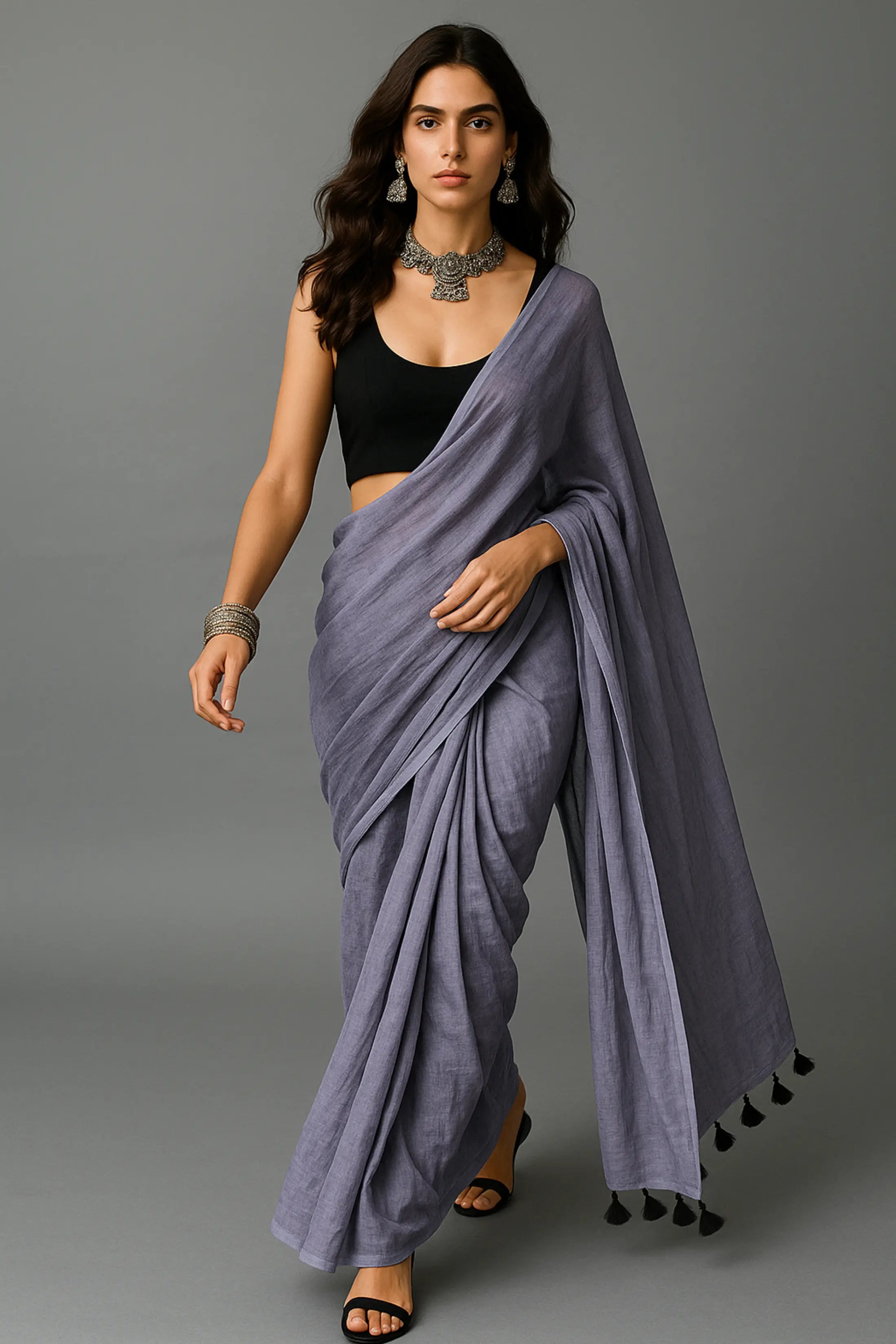 KIRDAAR | Mul Cotton | Indidha Saree