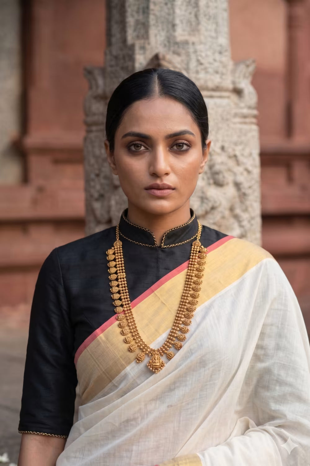 ELEGANCE IN IVORY | Cotton | Indidha Saree