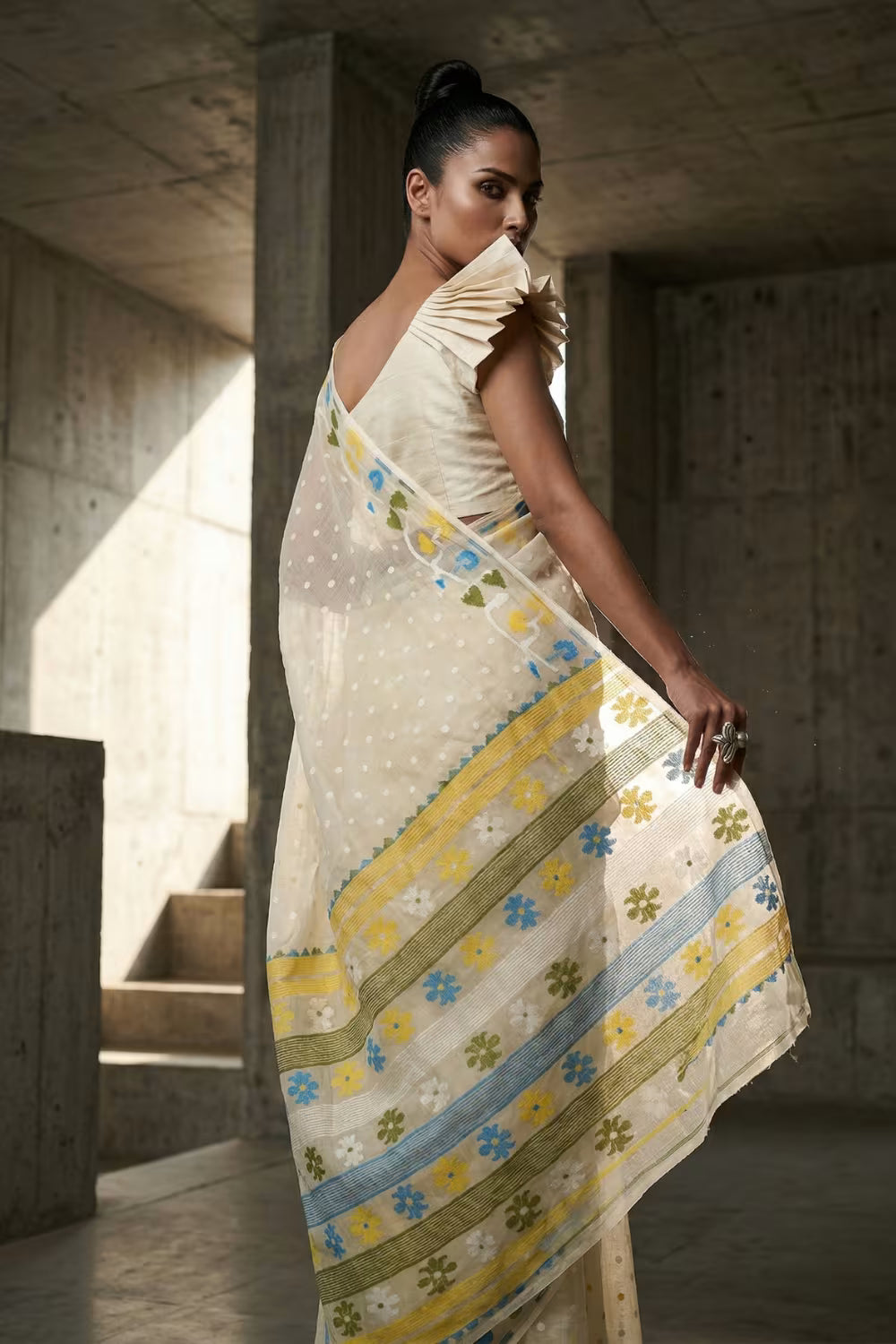 DEWDROP DREAMS | Pure Cotton | Indidha Saree