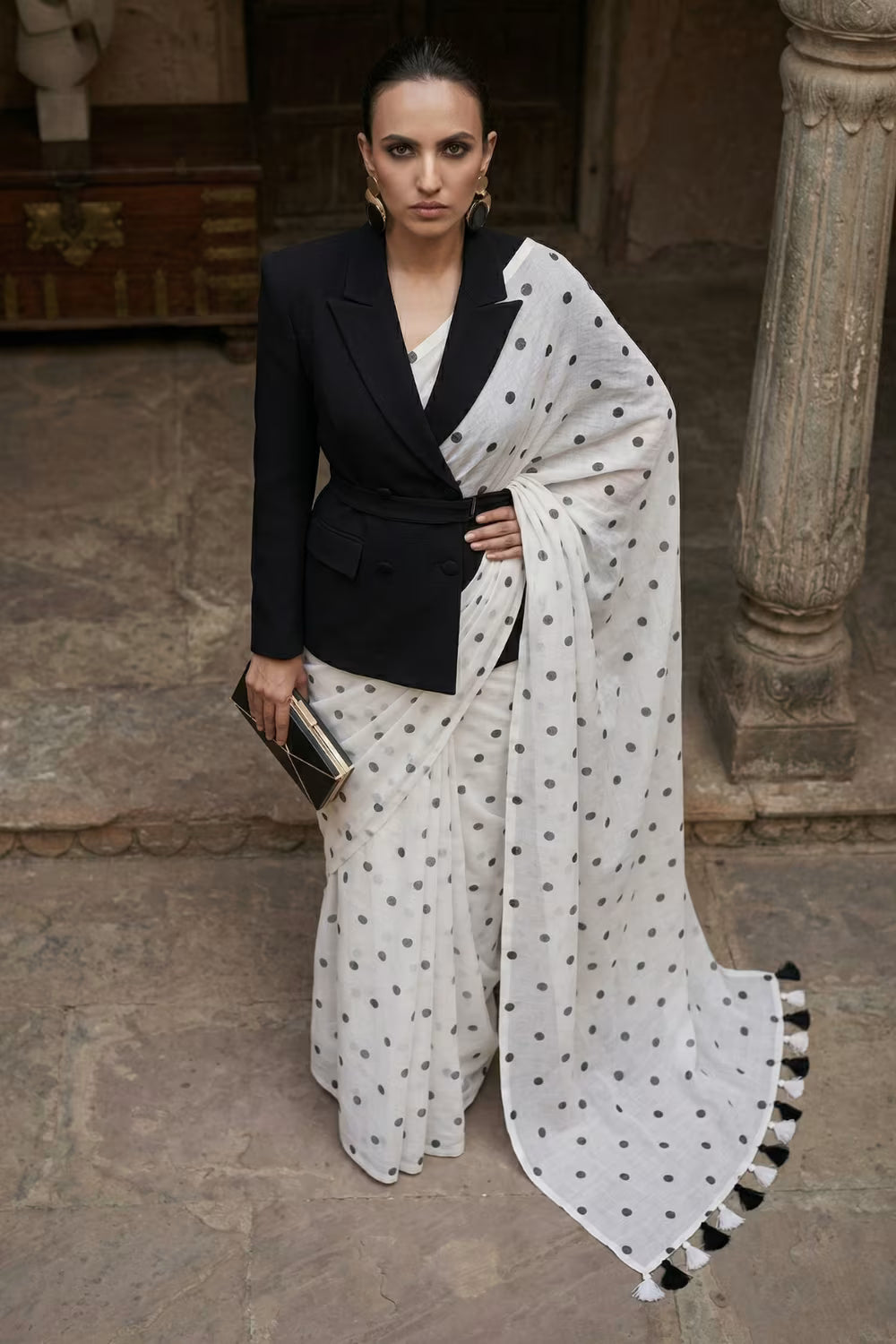 FULL MOON | Mul Cotton | Indidha Saree