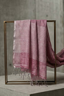 ROSY | Handloom Linen Tissue | Indidha Saree