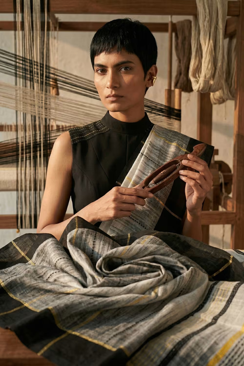 GODHULI CHHAYA | Assam Mercerized Cotton | Indidha Saree