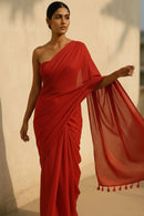 Raktika | Mul Cotton | Indidha Saree