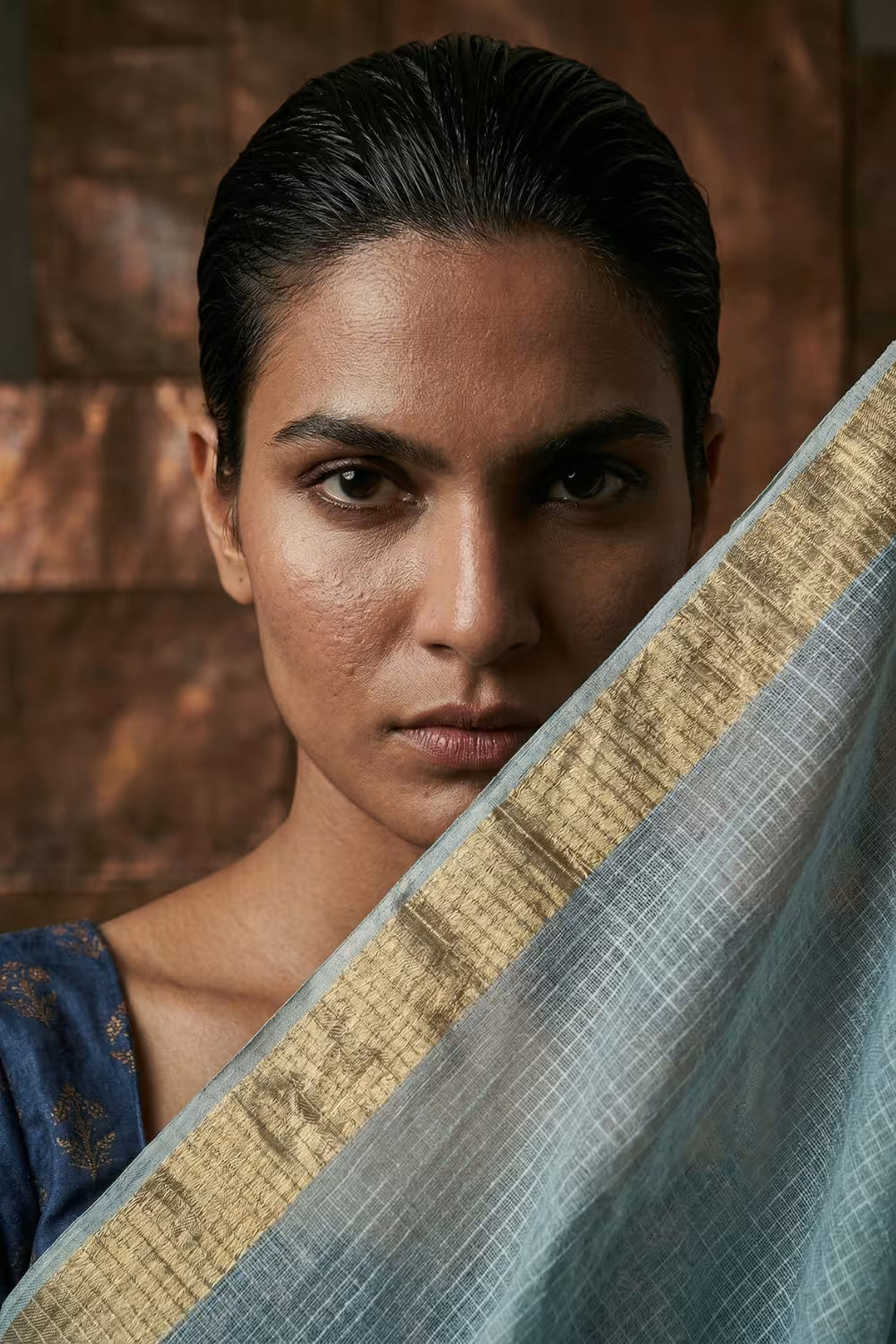 FROSTED MIST | Kota Doria | Indidha Saree