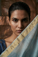 FROSTED MIST | Kota Doria | Indidha Saree