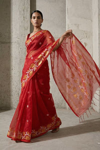 SUHANI SAAZ | Muslin Jamdani | Indidha Saree