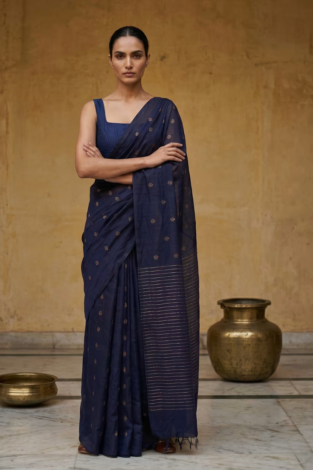 ZARA | Kota Viscose Zari Buta | Indidha Saree