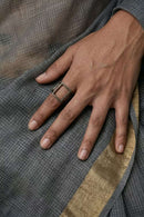 CHARCOAL ASH | Kota Doria | Indidha Saree