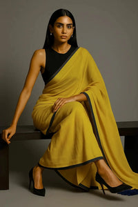HONEYED HORIZON | Mul Cotton | Indidha Saree -  Embrace Comfort and Style with Mul Cotton Sarees  Honeyed Horizon Mul Cotton Indidha Saree – Inspired by golden sunsets, the Honeyed Horizon mul cotton saree is a graceful drape for timeless beauty.