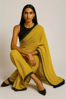 HONEYED HORIZON | Mul Cotton | Indidha Saree -  Embrace Comfort and Style with Mul Cotton Sarees  Honeyed Horizon Mul Cotton Indidha Saree – Inspired by golden sunsets, the Honeyed Horizon mul cotton saree is a graceful drape for timeless beauty.