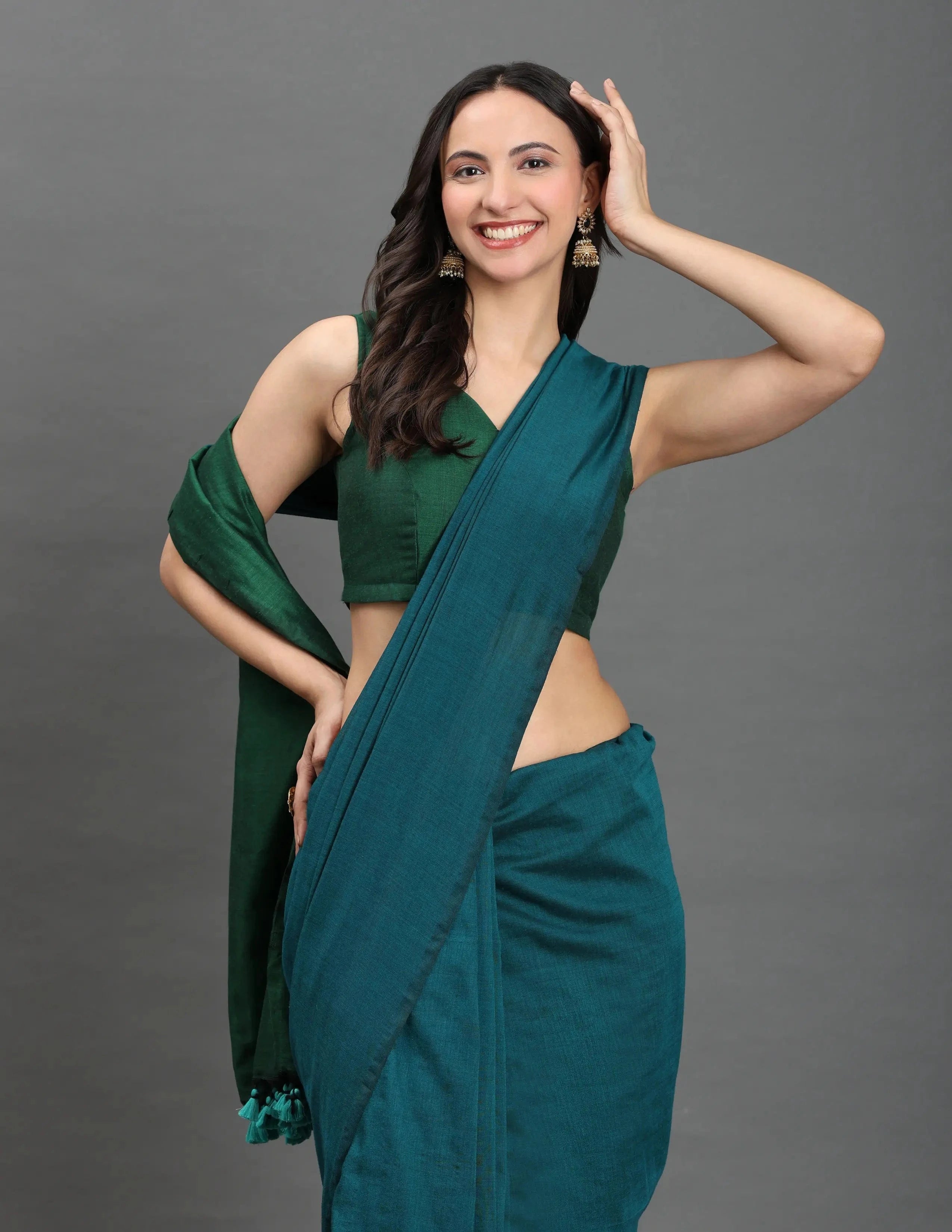 AANKHON KA SUKUN | Cotton | Indidha Saree -  Shop Aankhon Ka Sukun Saree – Serene & Graceful Now  Aankhon Ka Sukun is a serene cotton saree, blending elegance & comfort. Perfect for effortless style & everyday grace.