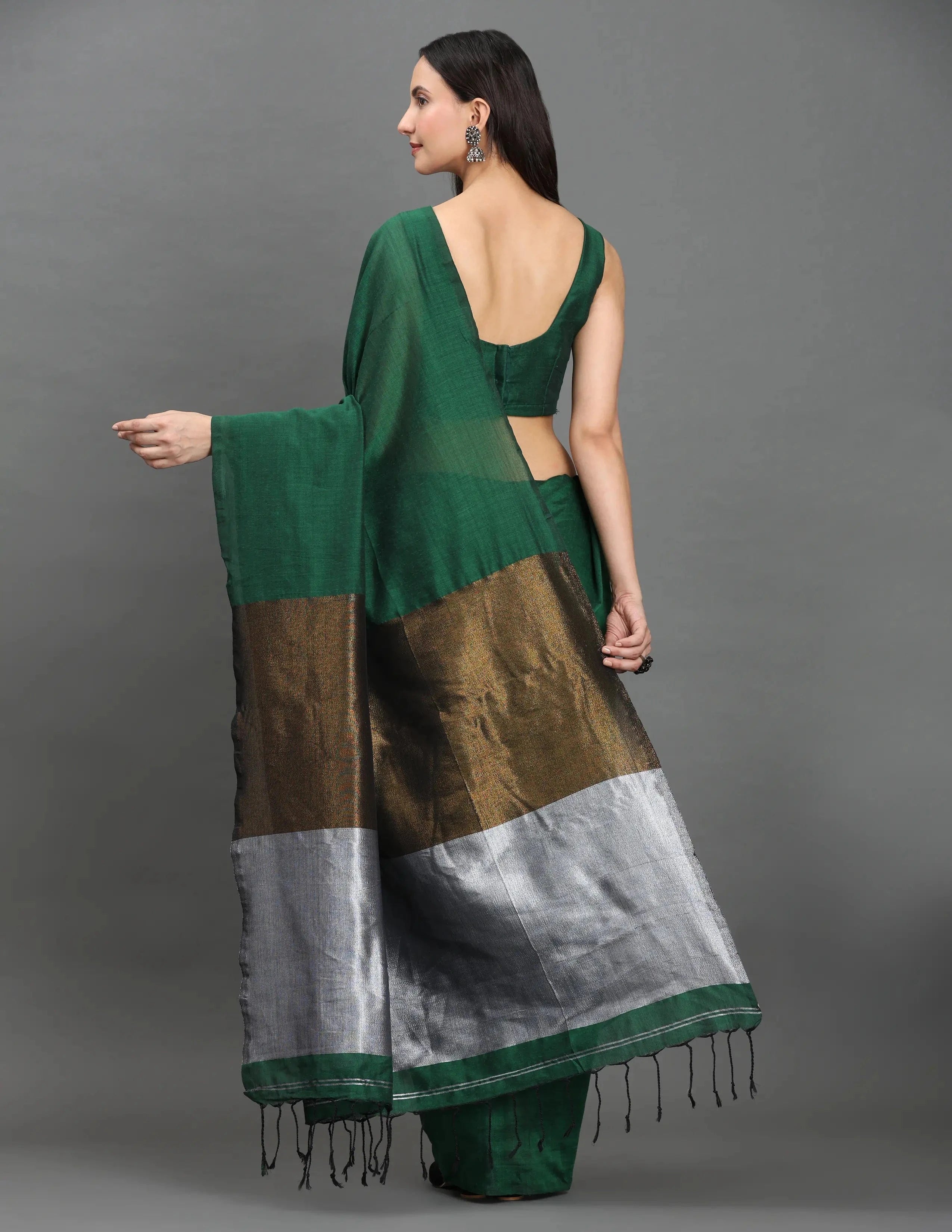 VIRASAT WHISPER | Khadi Cotton | Indidha Saree -  Buy Virasat Whisper Saree – Classic & Regal Look  Perfect for any occasion, this saree combines traditional craftsmanship with contemporary style. Shop now for a blend of comfort and sophistication!