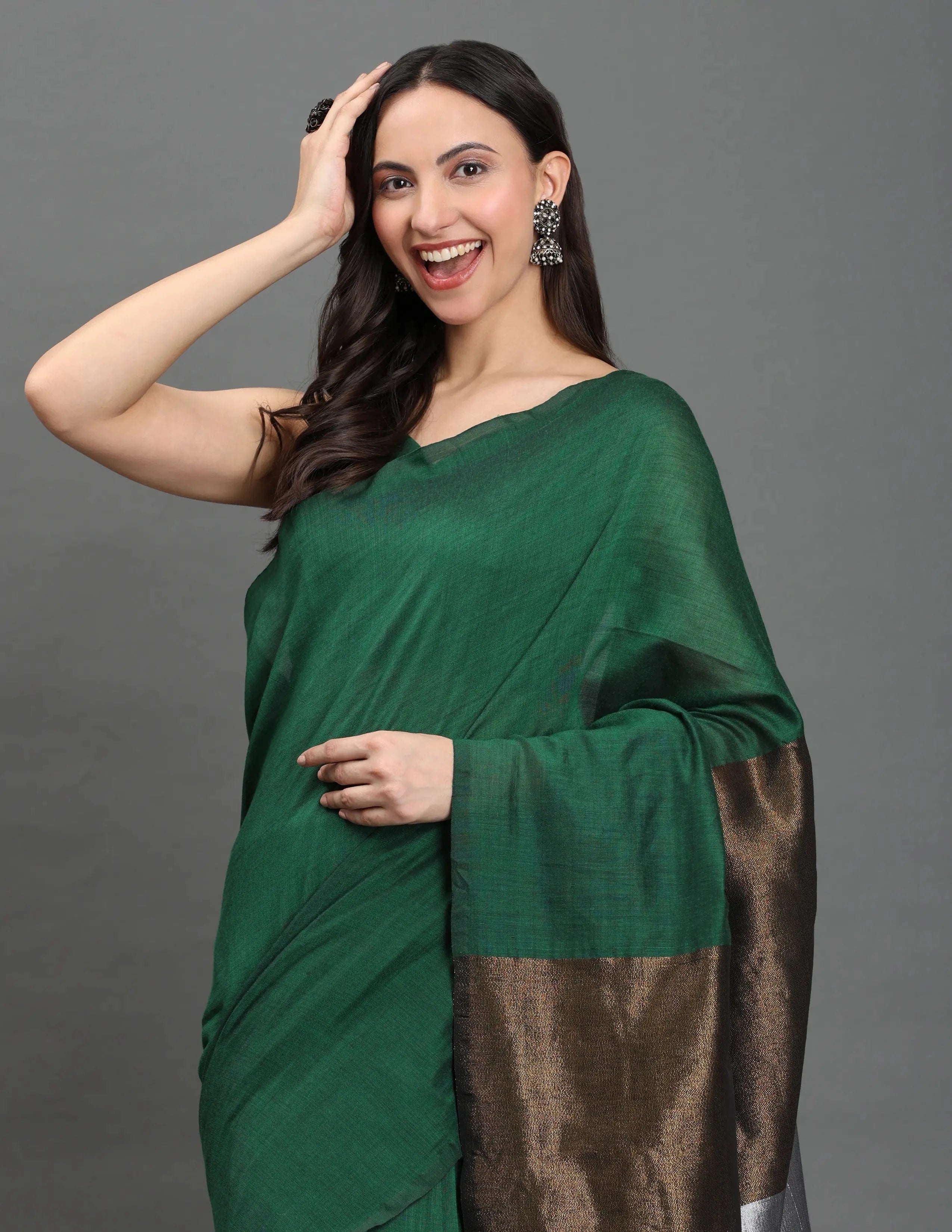 VIRASAT WHISPER | Khadi Cotton | Indidha Saree -  Buy Virasat Whisper Saree – Classic & Regal Look  Perfect for any occasion, this saree combines traditional craftsmanship with contemporary style. Shop now for a blend of comfort and sophistication!