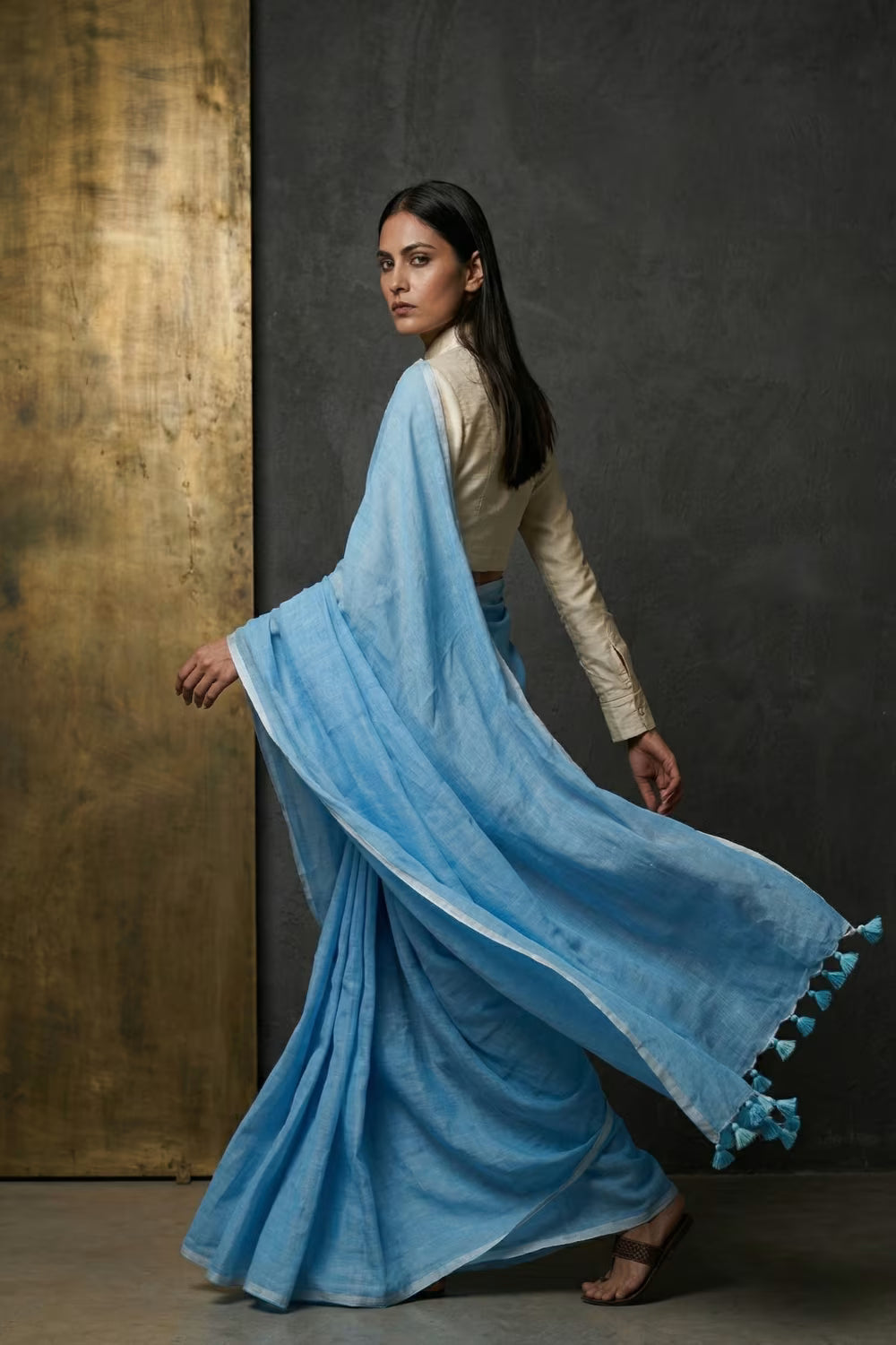 SERENE SAPPHIRE | Cotton | Indidha Saree