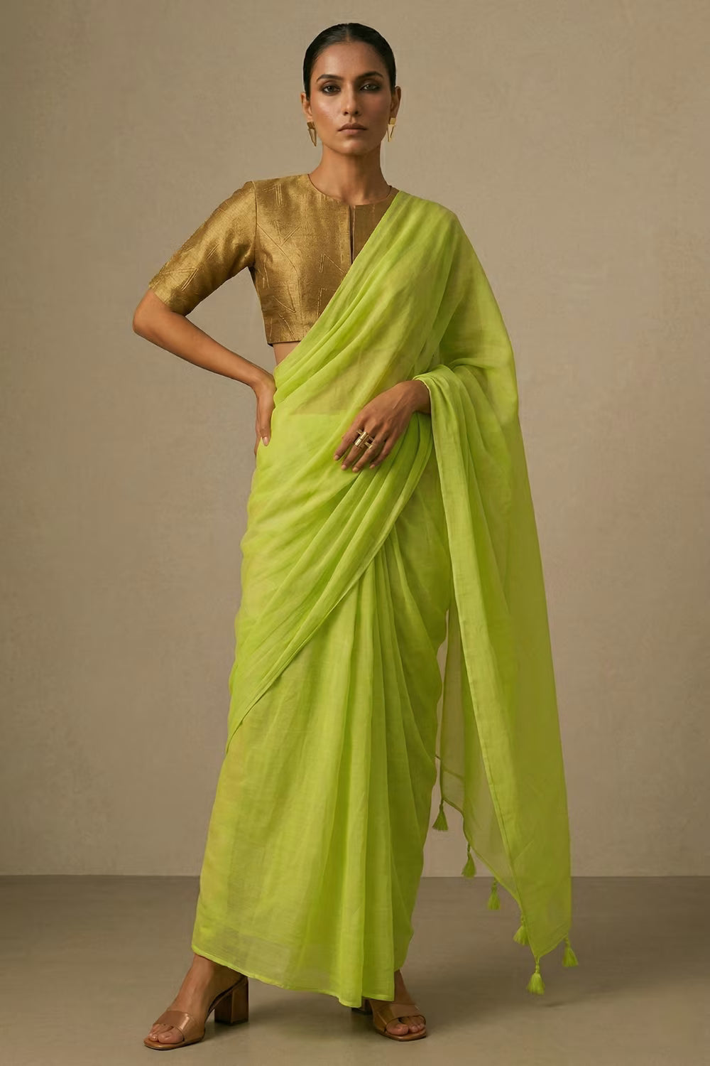Urban Haze | Mul Cotton | Indidha Saree