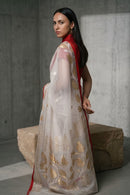 NOOR-E-NAZAKAT | Muslin Jamdani | Indidha Saree