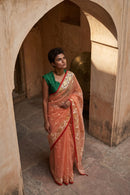 NOORANI PHOOL | Muslin Jamdani | Indidha Saree