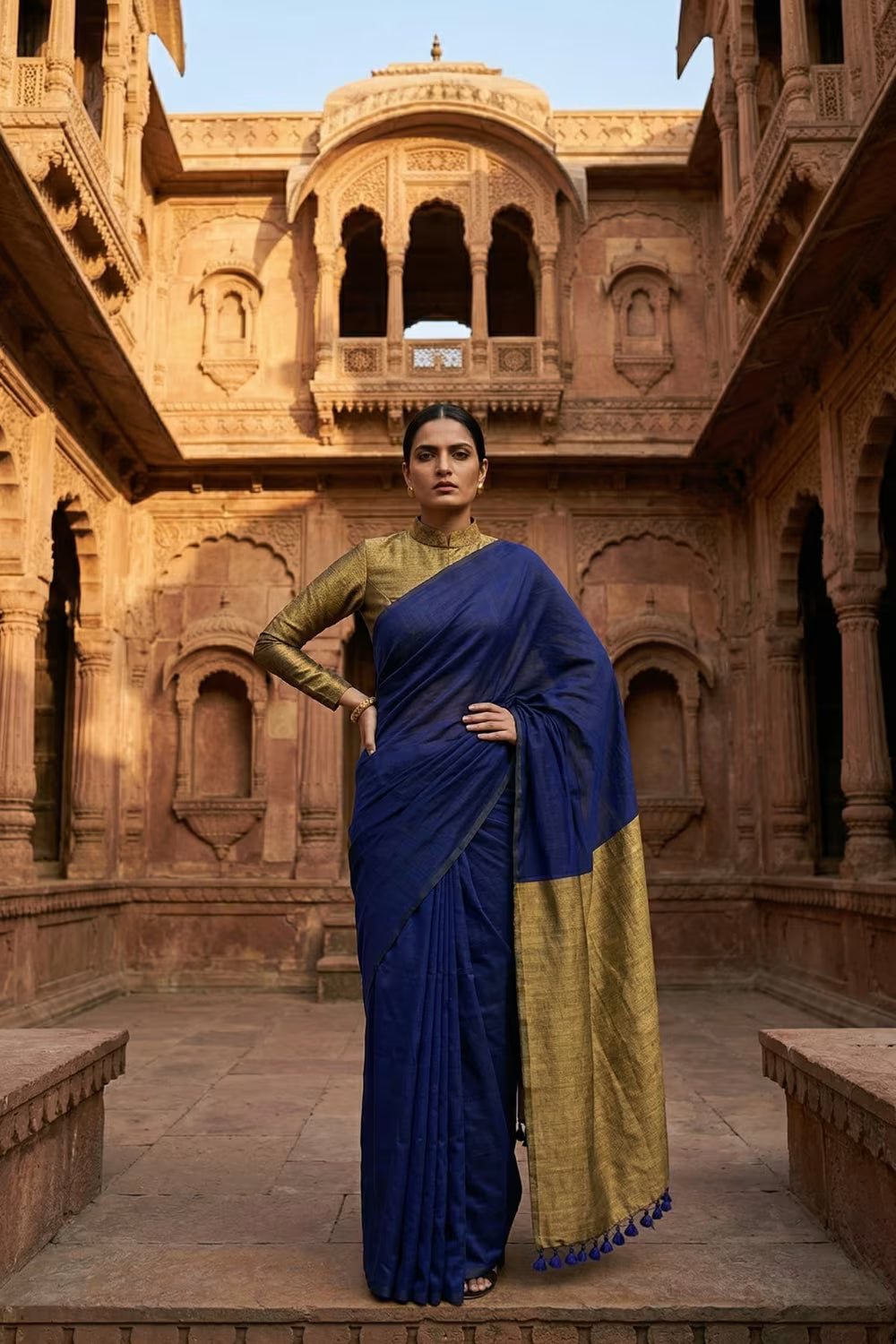 MIDNIGHT SONATA | Cotton | Indidha Saree