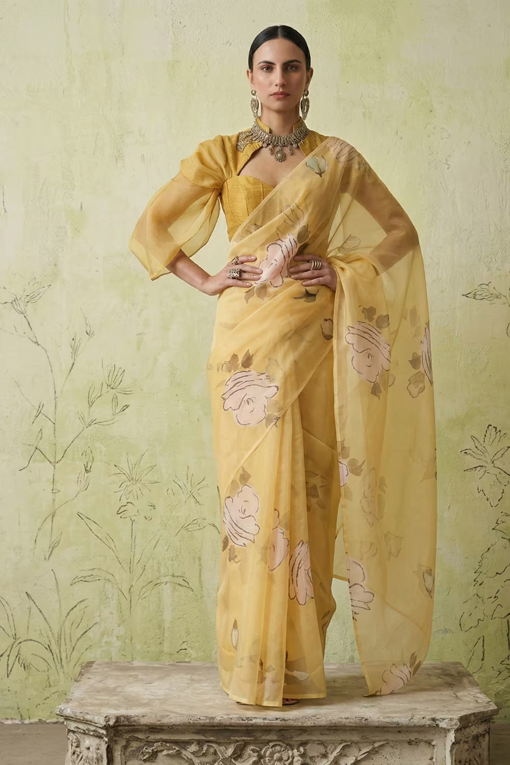 HAZARON KHWAHISEN | Organza | Indidha Saree