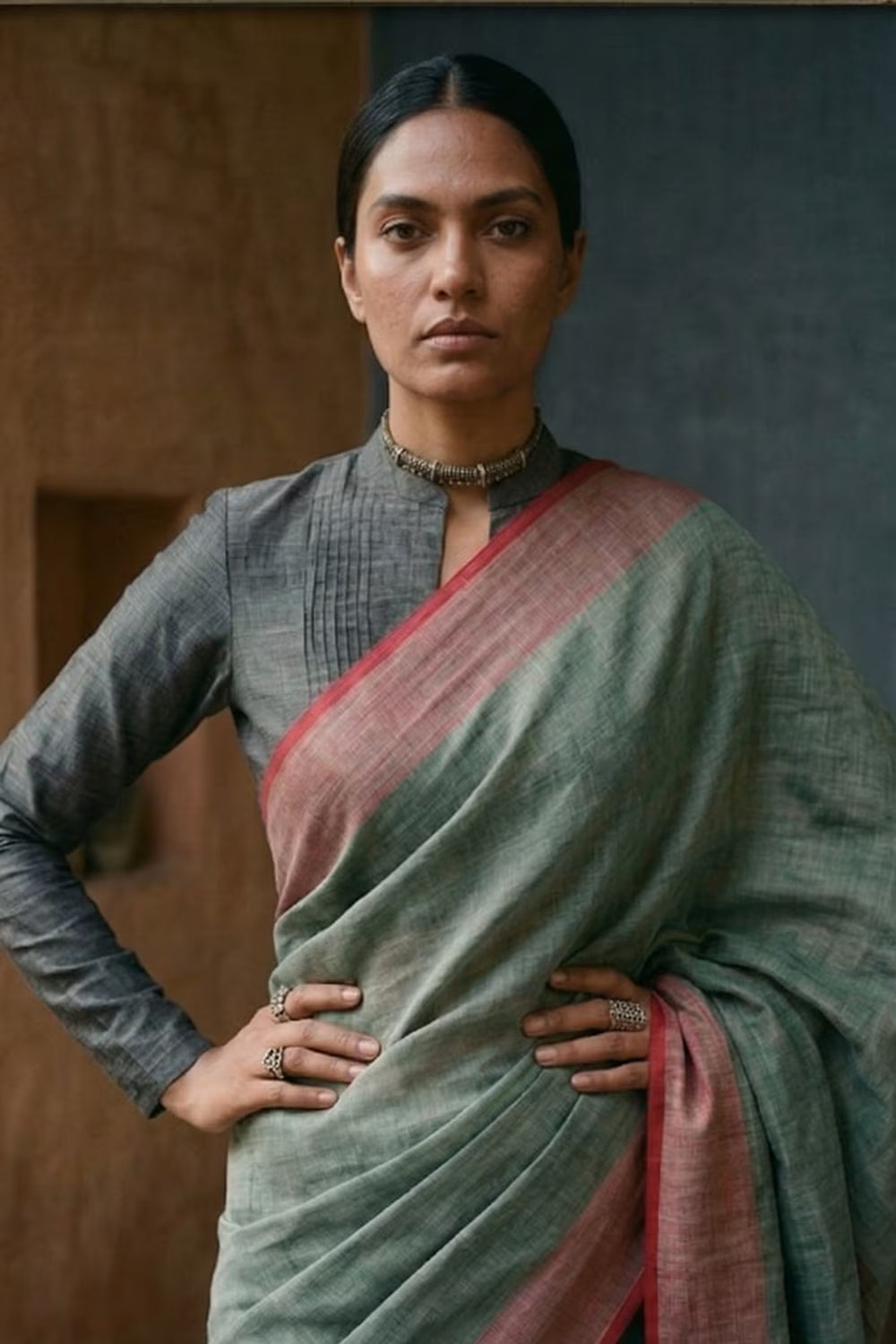 LEAF & LAVA | Linen by Linen | Indidha Saree