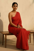 Raktika | Mul Cotton | Indidha Saree