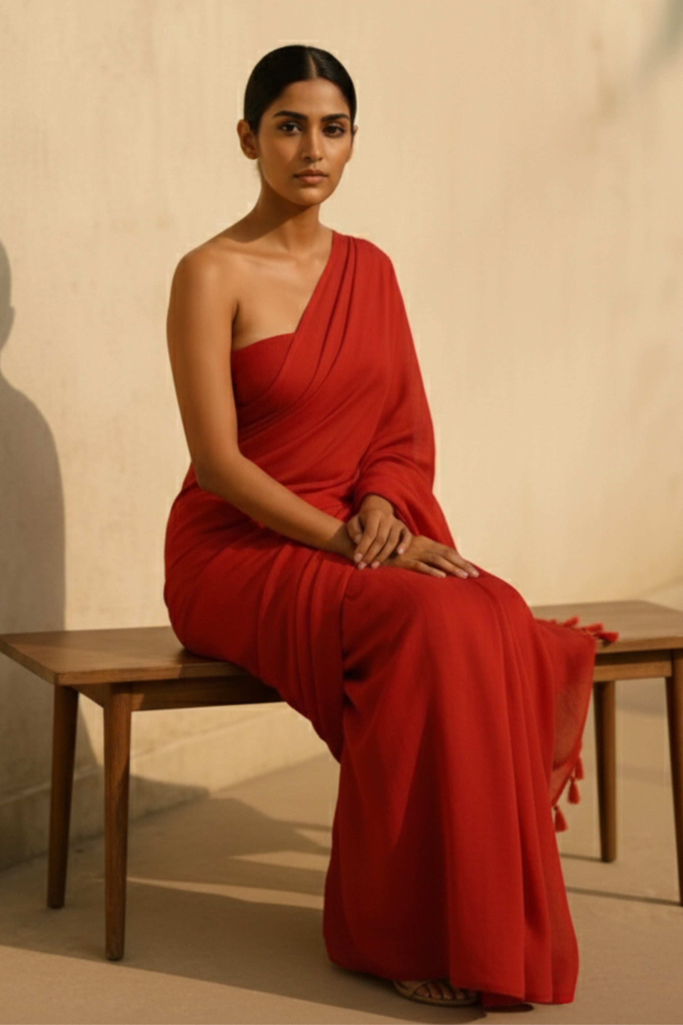 Raktika | Mul Cotton | Indidha Saree