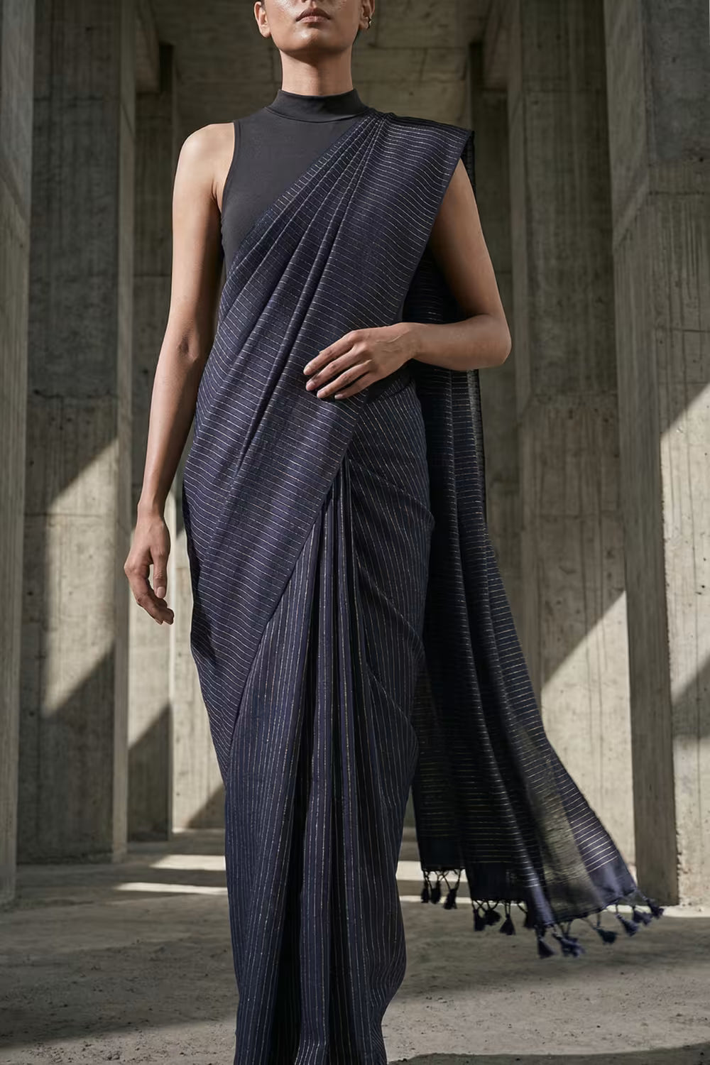 BLUE LAGOON | Cotton | Indidha Saree