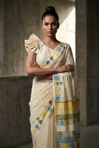 DEWDROP DREAMS | Pure Cotton | Indidha Saree