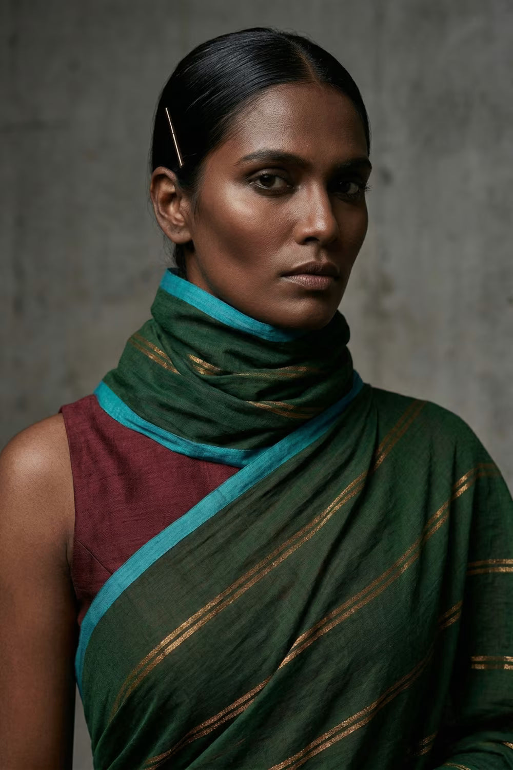 STARRY FOREST | Mul Cotton | Indidha Saree