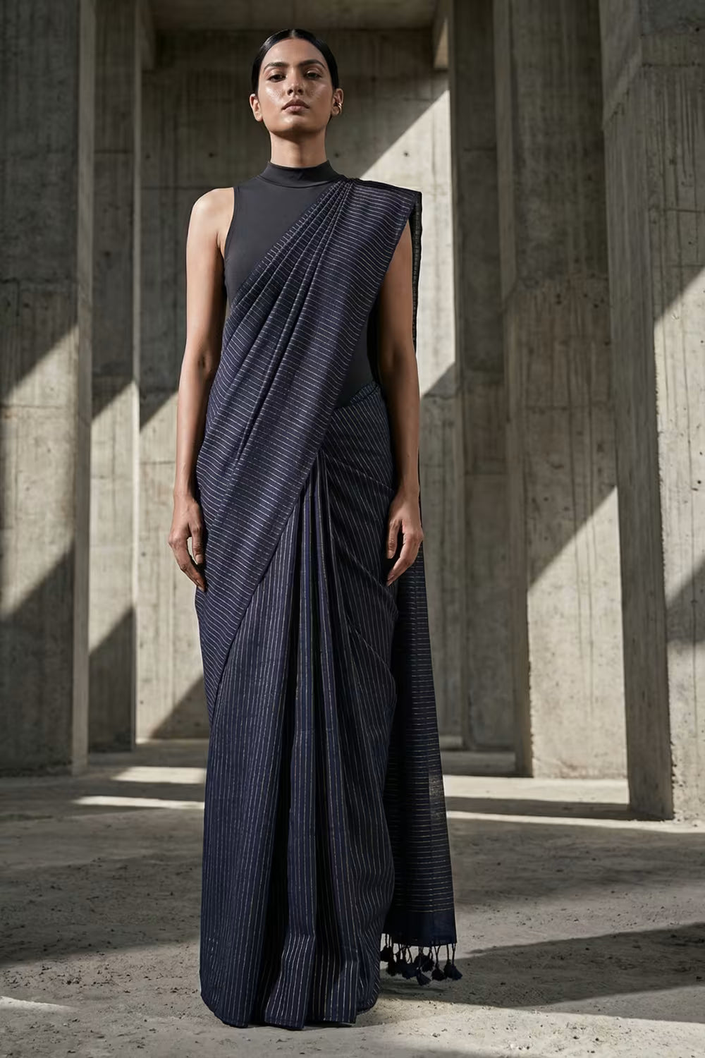 BLUE LAGOON | Cotton | Indidha Saree