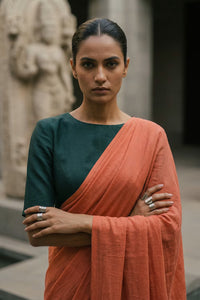 Molten Light | Mul Cotton | Indidha Saree