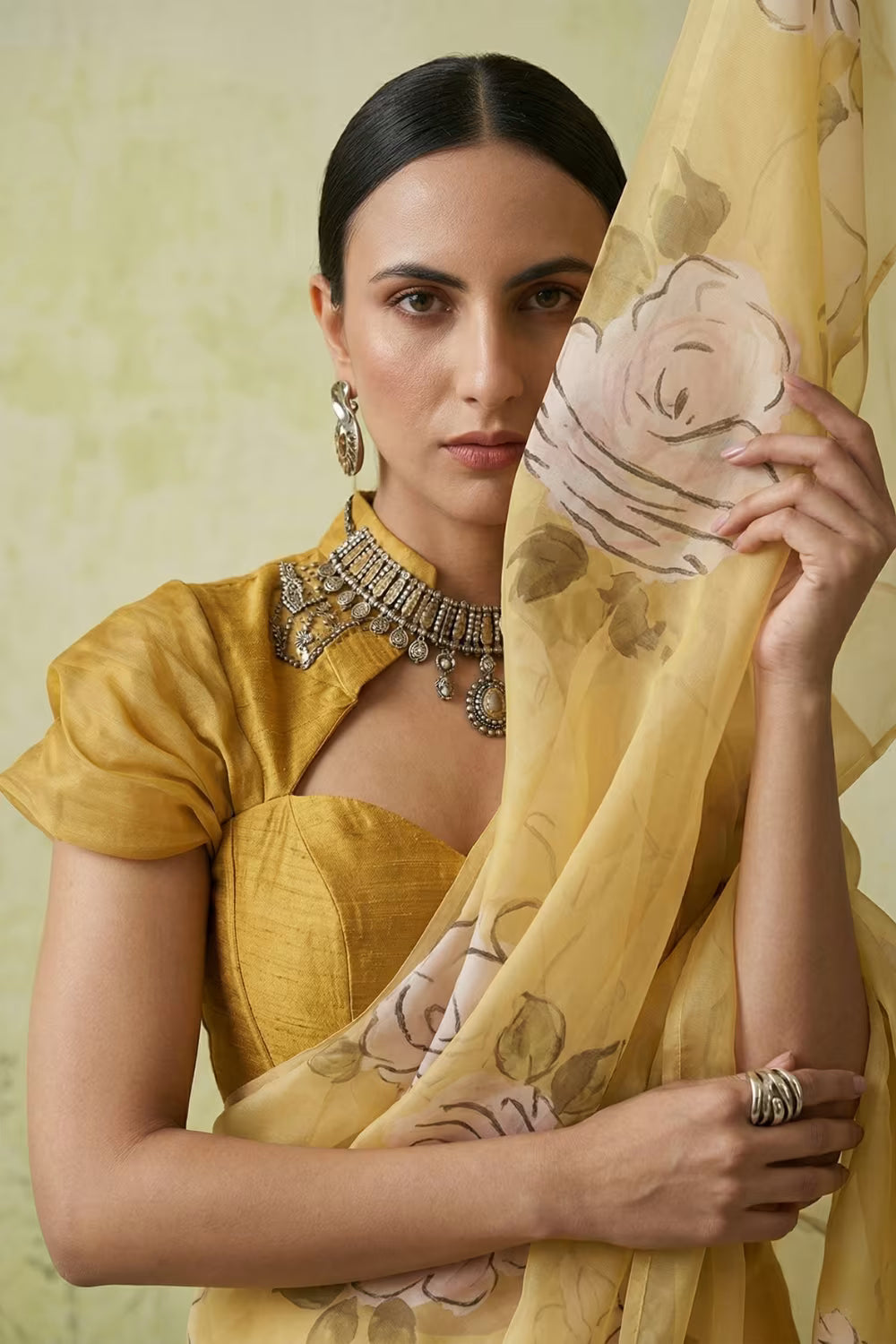 HAZARON KHWAHISEN | Organza | Indidha Saree