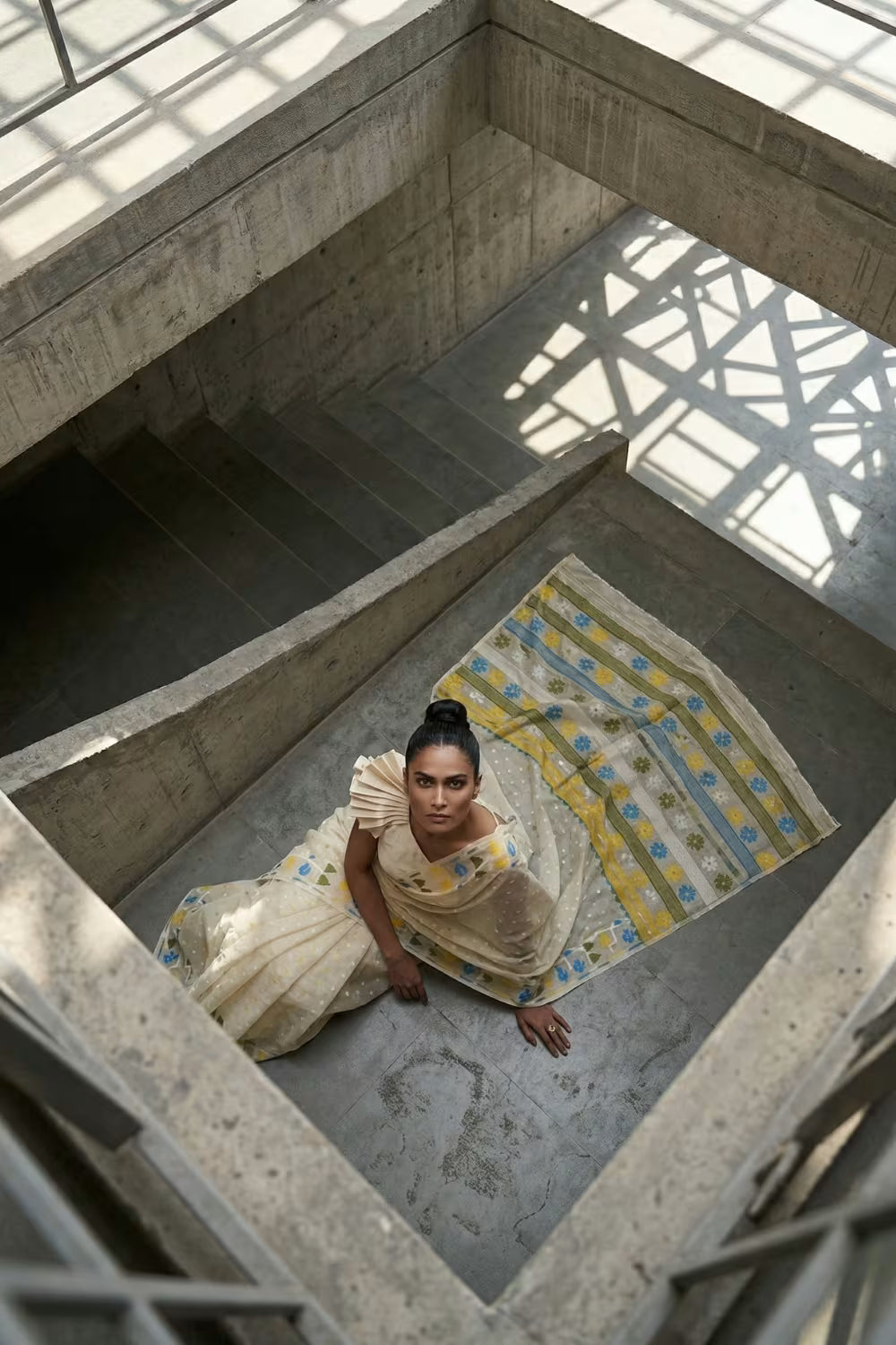 DEWDROP DREAMS | Pure Cotton | Indidha Saree
