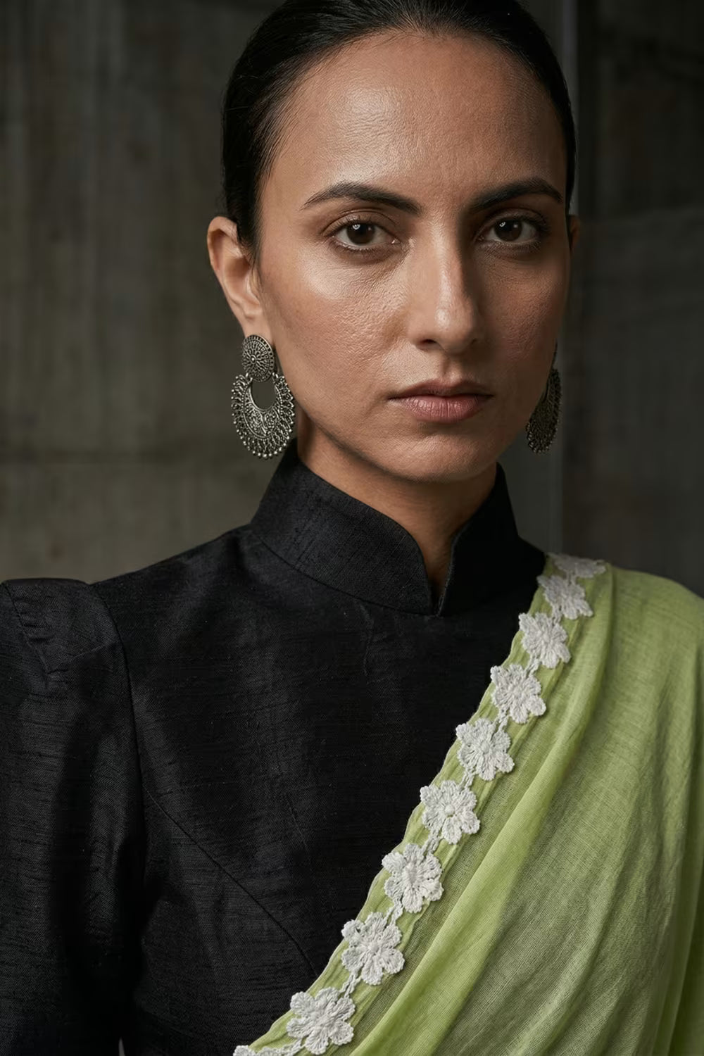 LIME LUSH | Mul Cotton | Indidha Saree