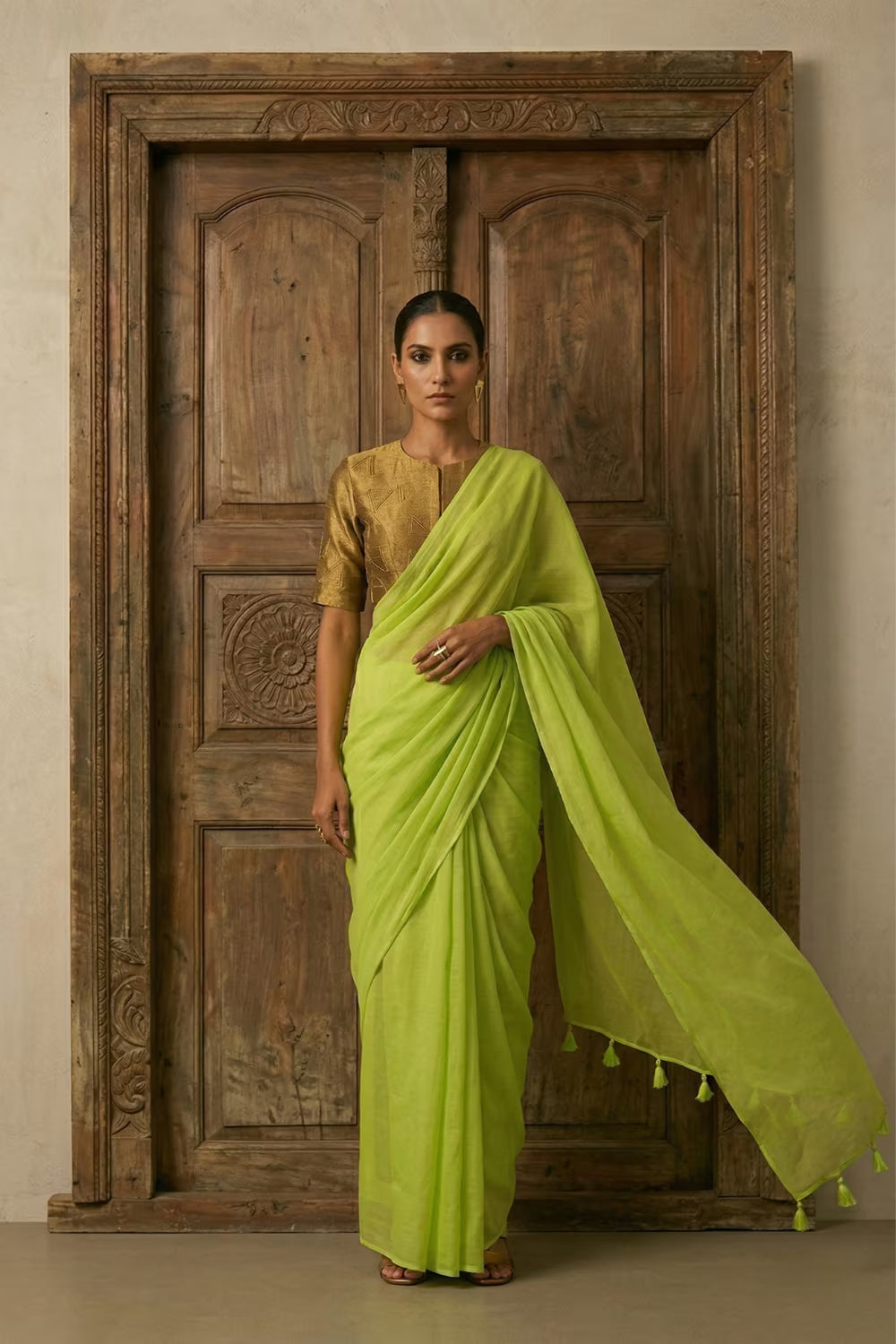 Urban Haze | Mul Cotton | Indidha Saree