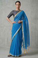 BLUEBELL BLISS | Mul Cotton | Indidha Saree