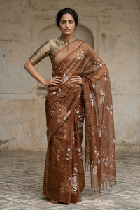 CREST | Organza Kota Embroidery | Indidha Saree