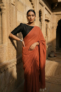 Ember Drape | Mul Cotton | Indidha Saree