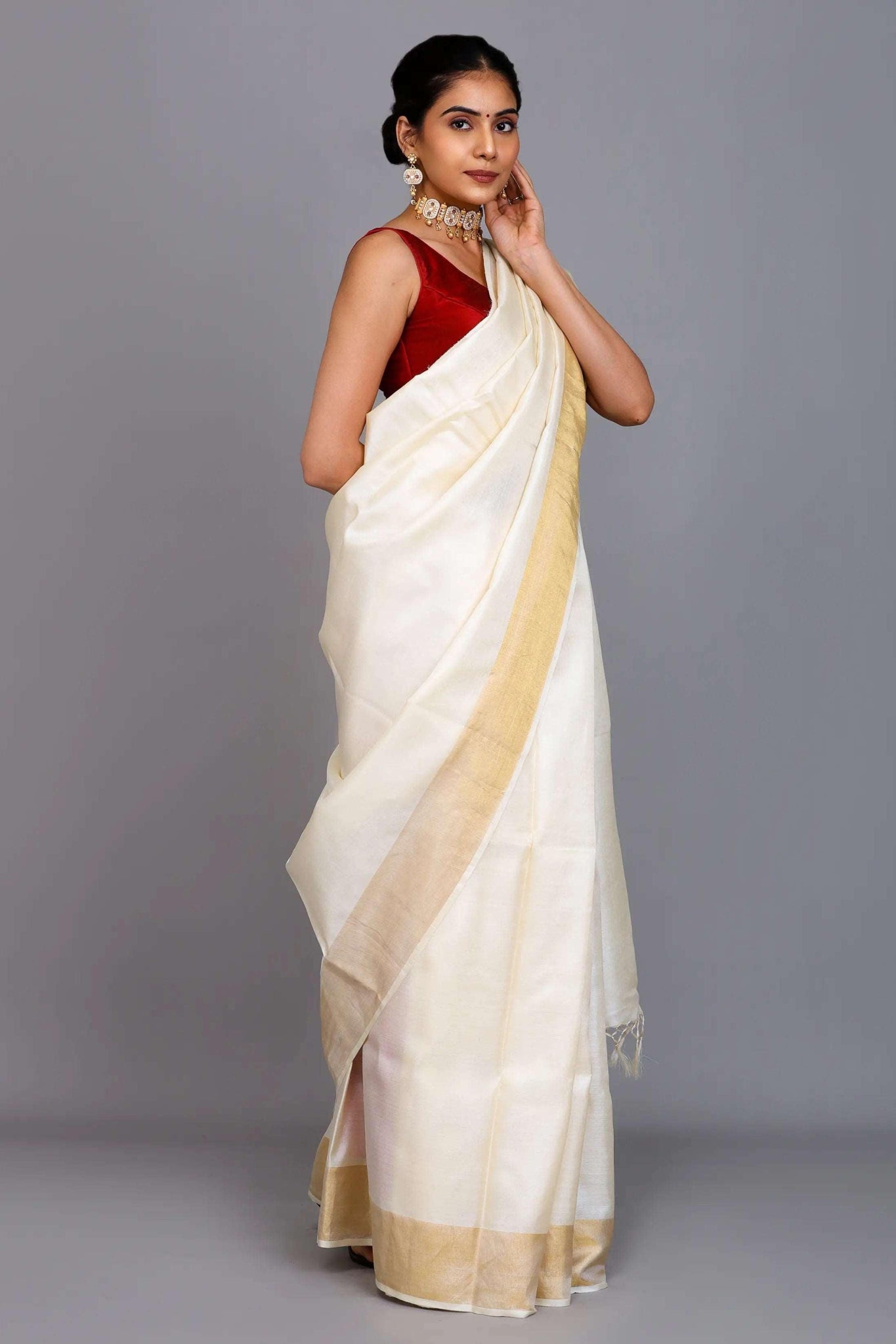 AURELIE | Kosa Zari Silk | Indidha Saree