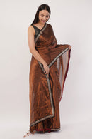 Indidha Saree AUTUMN LUXE | Handloom Tissue | Indidha Saree