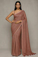 BITE THE DUST | Mul Cotton | Indidha Saree -  Pure Mul Cotton Saree in Dusty Rose | Handloom & Lightweight  Shop this handloom pure mul cotton saree in dusty rose. Lightweight, breathable & skin-friendly — perfect for daily wear with timeless elegance.