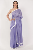 Puja Malakar, Fulia Saree BLUE BLOSSOMES | Mul Cotton | Indidha Saree