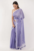 Puja Malakar, Fulia Saree BLUE BLOSSOMES | Mul Cotton | Indidha Saree