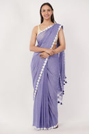 Puja Malakar, Fulia Saree BLUE BLOSSOMES | Mul Cotton | Indidha Saree