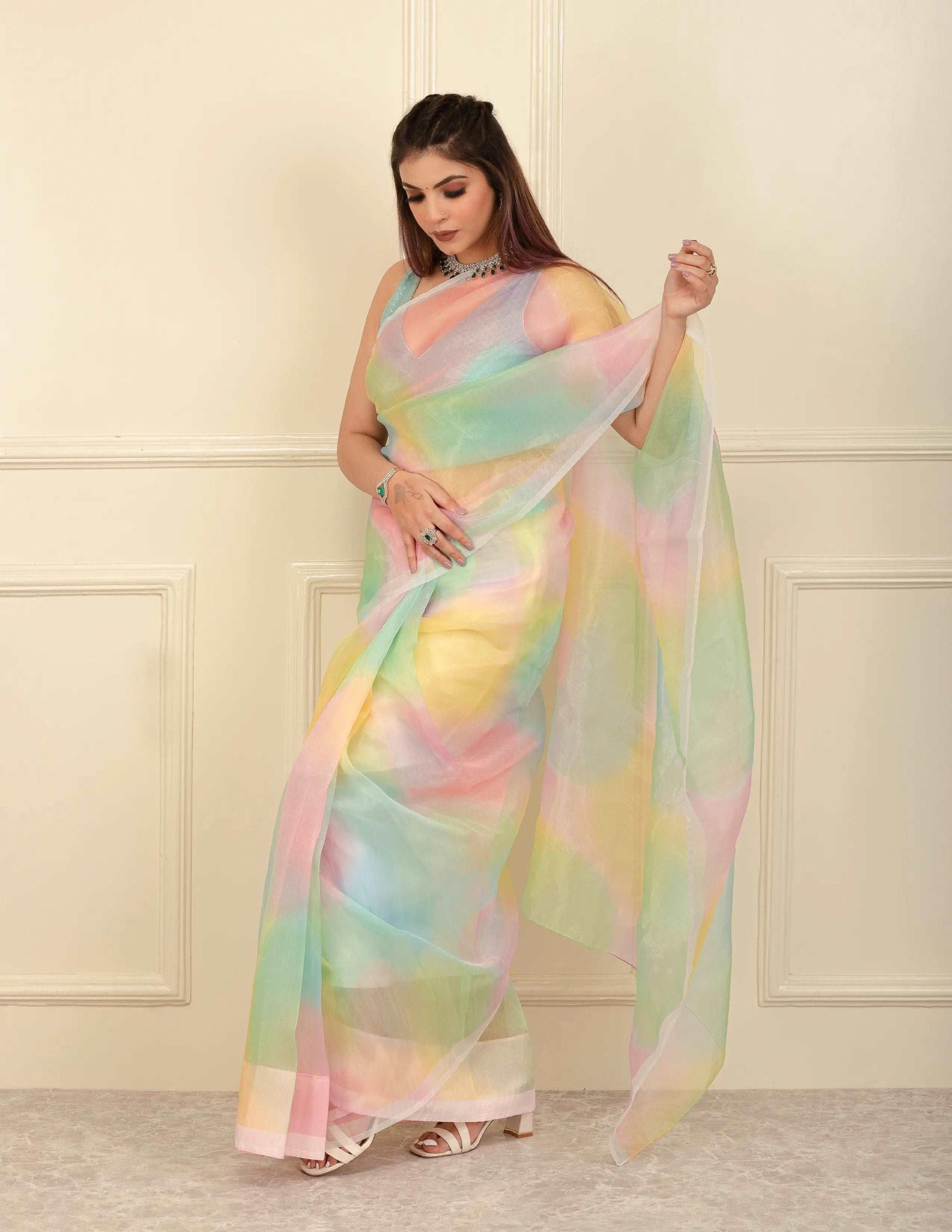 CRESCENT | Organza | Indidha Saree