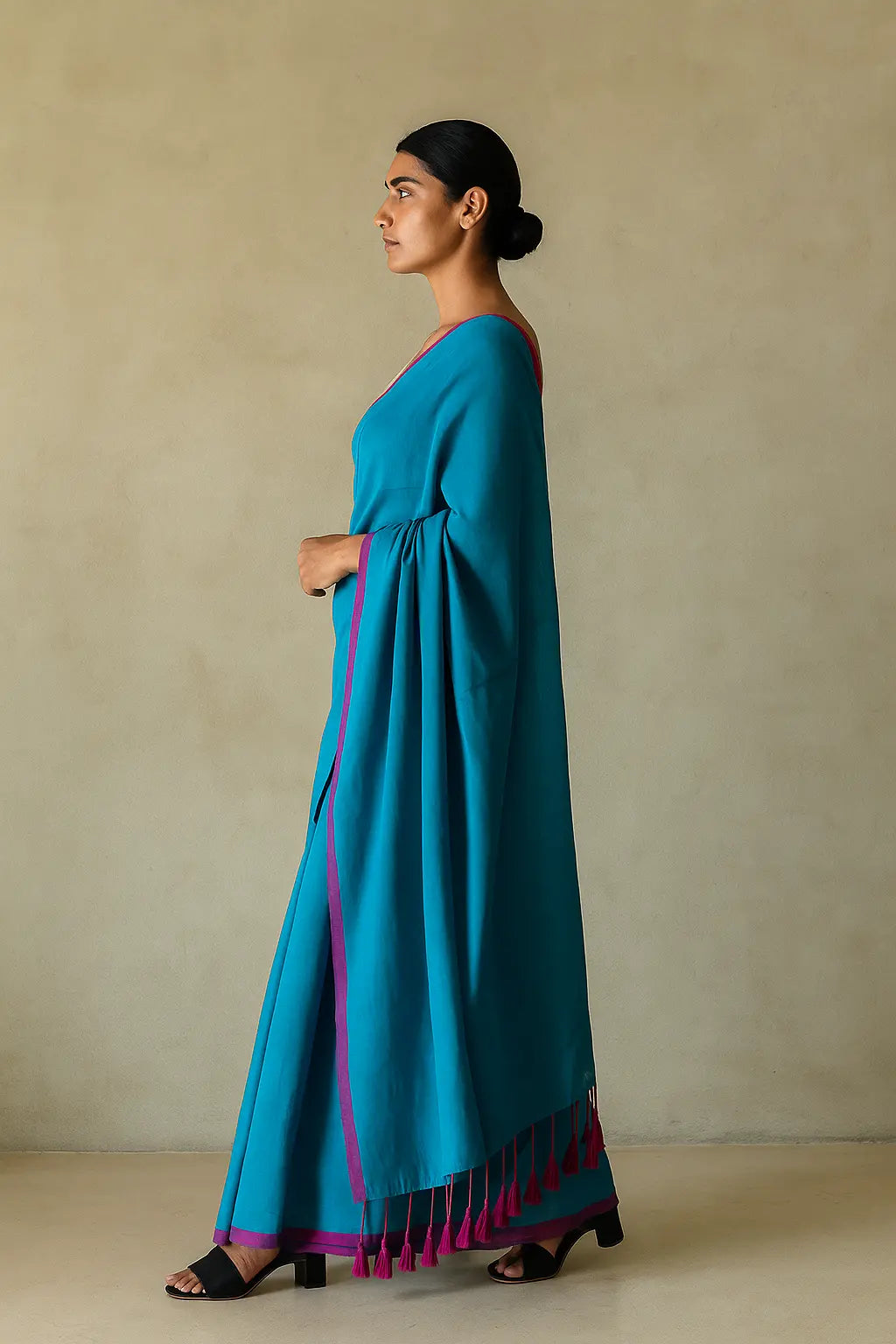 Soft Clash | Handloom Mul Cotton  | Indidha Saree