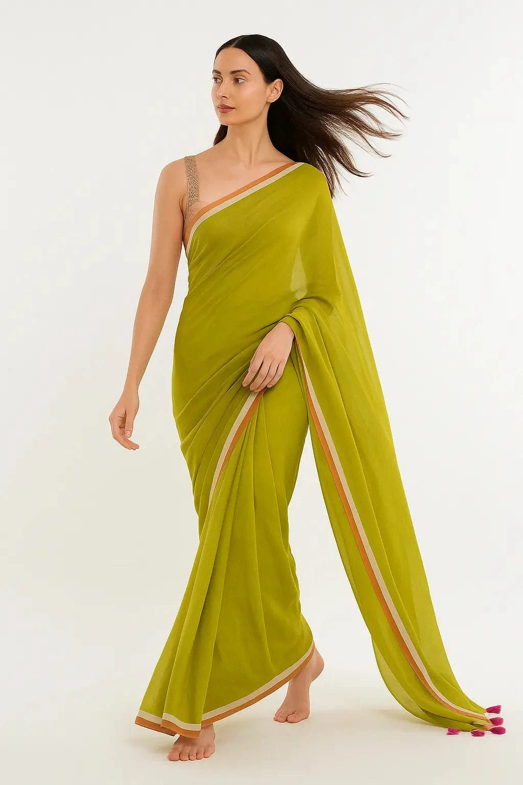 MEADOW GLOW | Mul Cotton | Indidha Saree